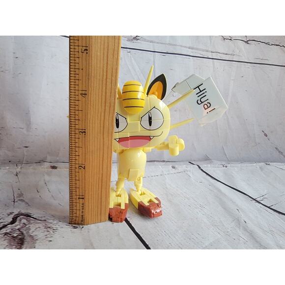 Mega Construx Pokemon Building Set Retired 2020 Kanto Meowth Built Figure - Picture 6 of 6